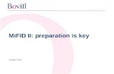 Bovill Briefing MiFID II - Preparation is key