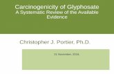 Carcinogenicity of Glyphosate  A Systematic Review of the Available  Evidence