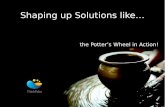 Shaping up Solutions Like the Potter’s Wheel in Action..
