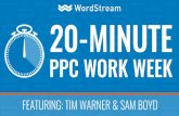 The 20 Minute PPC Work Week for Advertisers
