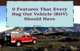 9 Features That Every Bug Out Vehicle Should Have