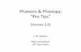 Phonons & Phonopy: Pro Tips (2015)