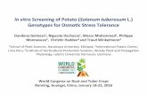 2016. Dandena Gelmesa In vitro  Screening of  Potato (Solanum tuberosum  L.) Genotype for Osmotic Stress Tolerance