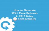 How to get 30%+ more referrals using Contactually