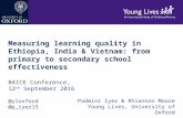 Measuring learning quality  BAICE 2016