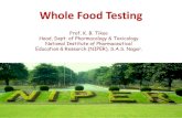 Whole Food Testing 2015