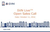 SVN Live™ Open Sales Call 10-11-16