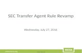 NICSA Webinar | SEC Transfer Agent Rule Revamp