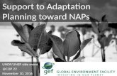 Support to Adaptation Planning Toward National Adaptation Plans