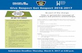 Thursday, March 9, 2017 at 4:00 pm Give Respect Get Respect ...