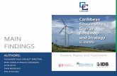 Caribbean Sustainable Energy Roadmap and Strategy (C-SERMS) Baseline Report and Assessment: Main Findings