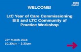 Early Implementers Workshop 23rd March 2016
