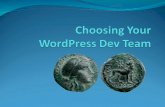 Choosing Your WordPress Development Team