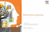 Medical device reporting 27 sep2016