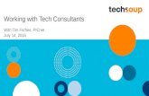 Webinar - Working with Tech Consultants - 2016-07-14