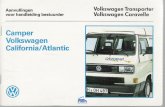 Instructieboekje VW Westfalia California T3 1989 (NL)