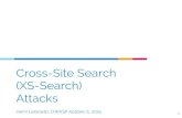 Cross-Site Search (XS-Search) Attacks