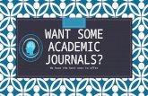 Want some academic journals