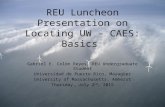 REU Wind Energy Luncheon Presentation
