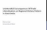 Trade liberalization and regional dietary patterns in rural india