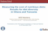 Measuring the cost of nutritious diets