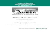 The Association for Mathematics Education of South Africa
