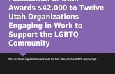 Community Foundation of Utah Awards 12 Organizations Engaging in Work to Support LGBTQ Community