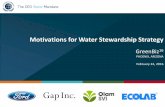 Motivations for Water Stewardship Strategy at GreenBiz16 02-24-2015
