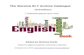 The Warwick ELT Archive Catalogue (3rd edition, 2013)
