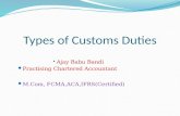 Customs duty classification