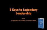 Bob Burg - The Go-Giver Leader 5 keys to legendary leadership