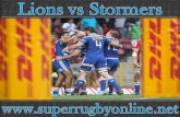 Stream Rugby Free Lions v Stormers