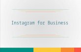 Instagram for Business 2016