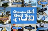 Ornamental street signs of thailand
