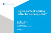 Is your content working better for someone else? @jonearnshaw