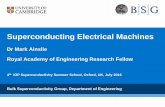 Superconducting electrical machines