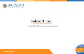 Saksoft Inc 2016