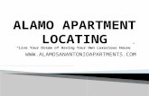 Alamo locating apartments in San Antonio