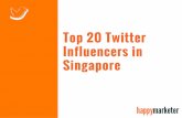 Top 20 Twitter Influencers In Singapore
