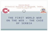 The First World War on the Web -The Case of Serbia