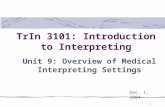 Introduction to interpreting