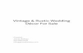 Vintage & Rustic Wedding Decor