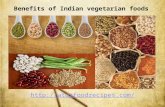 Benefits Of Indian Vegetarian Foods
