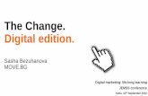 Sasha Bezuhanova shares The Change Digital Edition #Bulgaria Move.GB