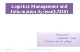 Logistics management information system(lmis)