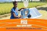 Webinar 9 | Dec-16 | Solar powered agro processing machinery