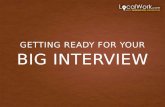 Getting ready for your big interview