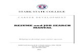 STARK STATE COLLEGE RESUME and JOB SEARCH MANUAL