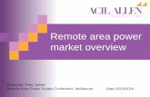 Felix Jander - Acil Allen Consulting - Fringe and off-grid market overview