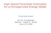 High Speed Parameter Estimation for a Homogenized Energy Model- Doctoral Defense Presentation